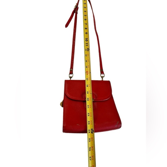 Dooney & Bourke Red Leather Crossbody bag Size 7.5 x 7.5” - Picture 9 of 17
